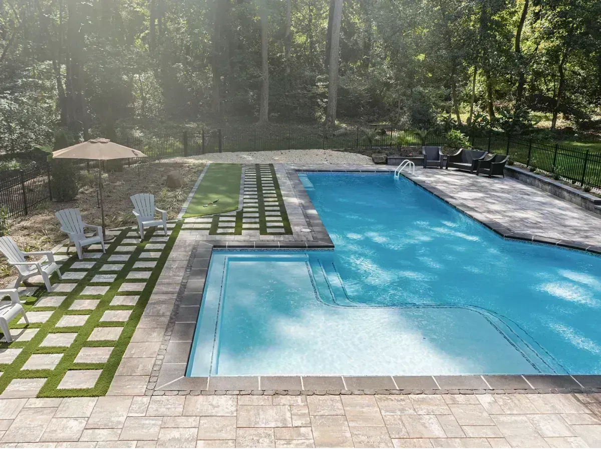Floor Shield of Kansas City Modern Pool Deck Retreat