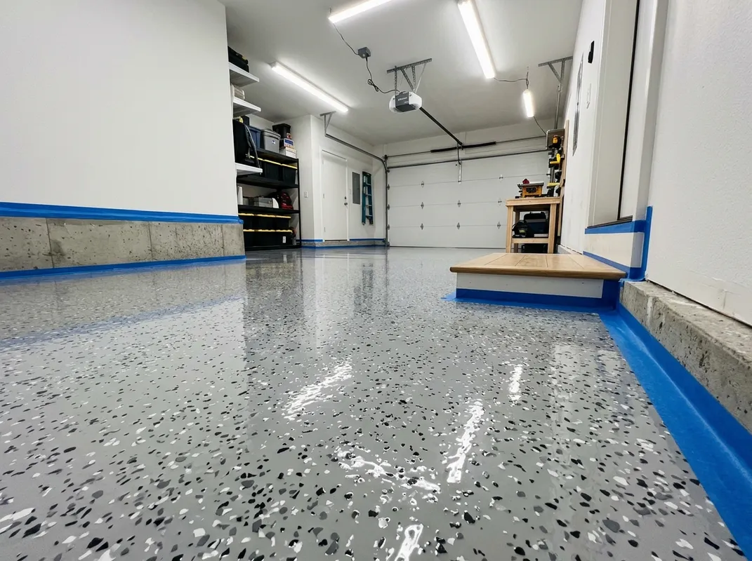 One-day floor coating system result